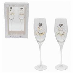 Set 2 pahare - Mr And Mrs Right, 300 ml Lesser & Pavey