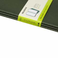 Set 3 jurnale - Moleskine Plain Cahier, Myrtle Green, Large