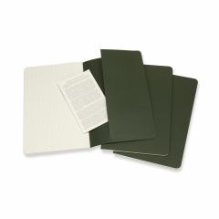 Set 3 jurnale - Moleskine Squared Cahier, Myrtle Green, Large