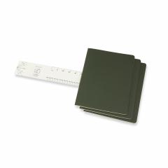 Set 3 caiete - Moleskine Cahier - Extra Large, Plain - Myrtle Green