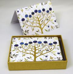 Felicitare - Chanukah Tree of Lights Holiday Embellished Notecard