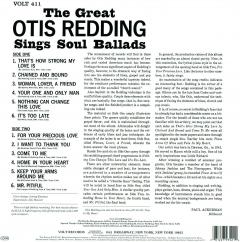 The Great Otis Redding Sings Soul Ballads  - Vinyl
