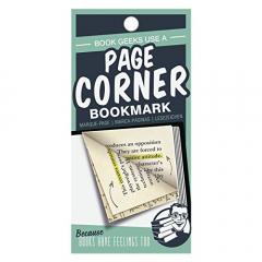 Semn de carte verde - Page corners / Book Geeks