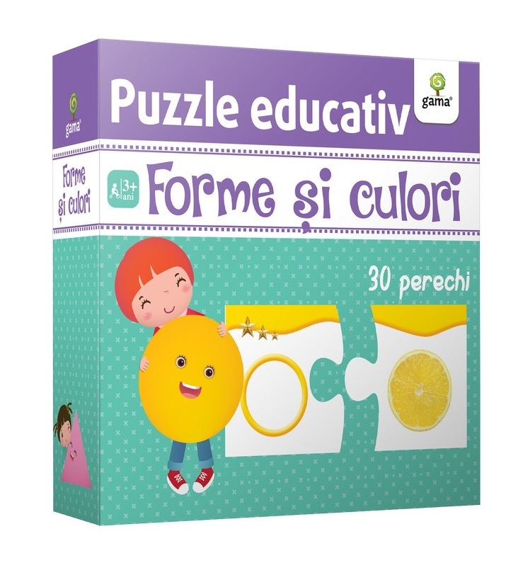 Forme si culori - Puzzle educativ