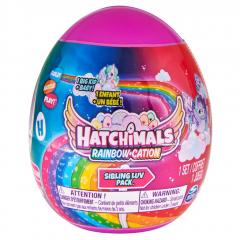 Figurina - Hatchimals Rainbow-Cation - Sibling Luv Pack! (surpriza)