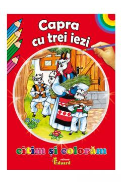 Citim si coloram - Capra cu trei iezi 