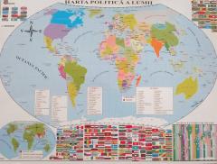 Harta fizica si politica a lumii