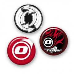 Set 3 insigne pentru ghiozdan roller - Fire