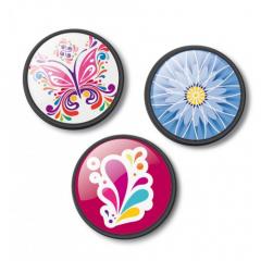 Set 3 insigne pentru ghiozdan roller - Floralia