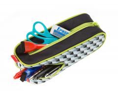 Penar cu fermoar - Zipit - Negru si Verde