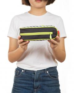 Penar cu fermoar - Zipit - Negru si Verde