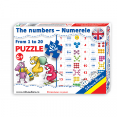 Puzzle - The numbers from 1 to 20 - 60 piese