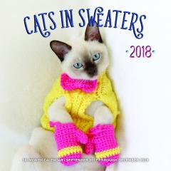 Calendar 2018 - 16 luni - Cats in Sweaters