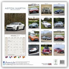Calendar de perete 2018 - 16 luni - Aston Martin