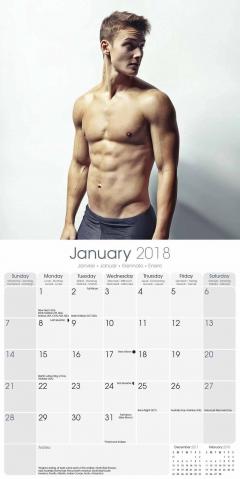 Calendar de perete 2018 - 16 luni - Guys