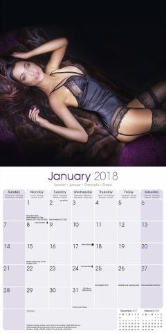 Calendar de perete 2018 - 16 luni - Lingerie Avonside