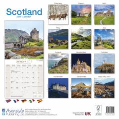 Calendar de perete 2018 - 16 luni - Scotland