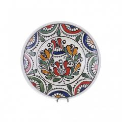 Farfurie traditionala ceramica colorata de corund 16 cm