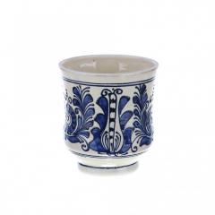 Halba bere ceramica albastra de corund 500 ml