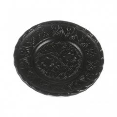 Farfurie traditionala ceramica neagra de corund 16 cm