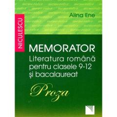 Memorator literatura romana pentru clasele 9-12 si Bacalaureat