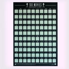 Scratch Poster - 100 Movies