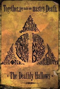 Poster Maxi - Harry Potter, Deathly Hallows Gold