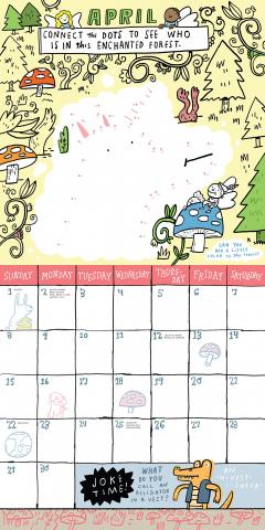 Calendar de perete 2018 - The Kid's Awesome Activity