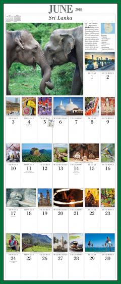 Calendar de perete 2018 - 1000 Places to See