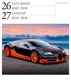Calendar de birou 2018 - Cars 