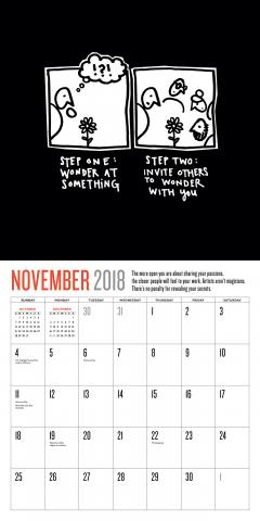 Calendar de perete 2018 - Steal Like An Artist Workman Publishing
