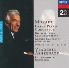 Mozart - Great Piano Concertos. Nos 20,21,23,24,25