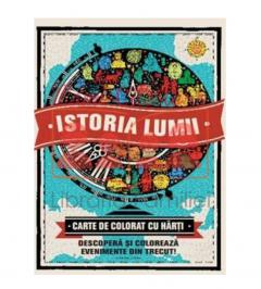 Istoria lumii. Carte de colorat cu harti