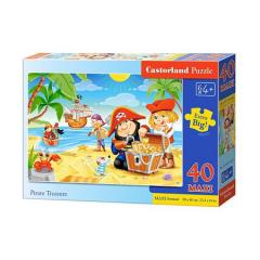 Puzzle Maxi Castorland, Comoara piratilor, 40 piese