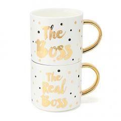 Set 2 cani - The Boss and The Real Boss Gold Wedding Lesser & Pavey