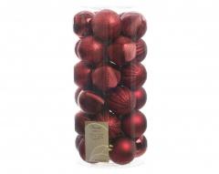 Set 30 de globuri - Rosu