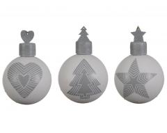 Set globulete decorative - Grey | Kaemingk