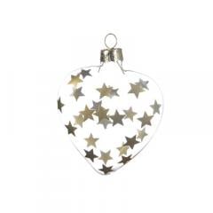 Set 2 globulete decorative - Gold Stars | Kaemingk