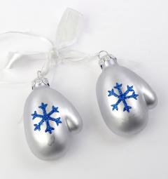 Decoratiune Craciun - Gloves with Blue Snowflake