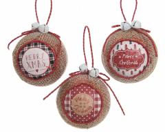 Set 3 globulete - Merry Christmas | Kaemingk