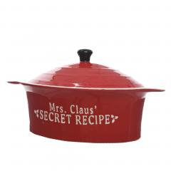 Vas pentru cuptor din ceramica cu capac - Mrs. Claus Secret Recipe