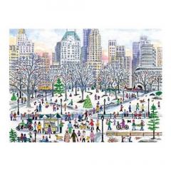 Puzzle 1000 piese - Michael Storrings Winter in Central Park Galison
