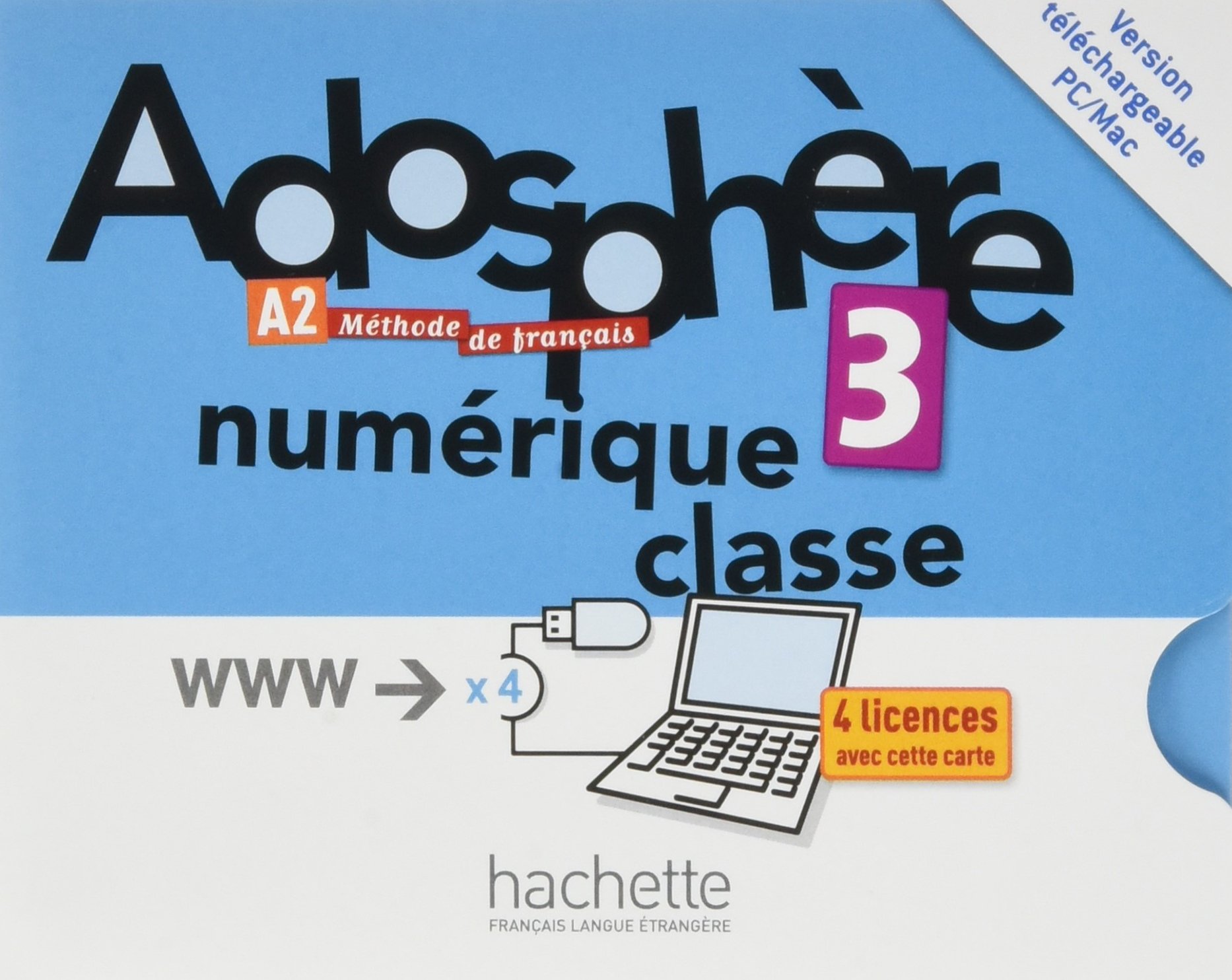 Adosphere 3 - Manuel numerique enrichi pour l&#039;enseignant (carte de telechargement)