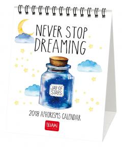Calendar de birou 2018 - Never Stop Dreaming