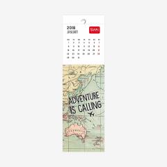 Semn de carte calendar 2018 - Travel