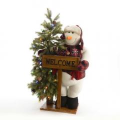 Figurina decorativa - Snowman with Tree