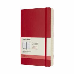 Agenda Moleskine 2018 - Scarlet Red Large Daily Soft