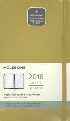 Agenda Moleskine 2018 - Maple Yellow Large Weekly 
