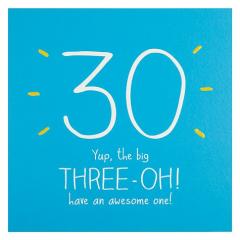 Felicitare - 30th Birthday - The Big Three Pigment Productions