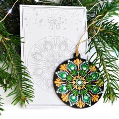 Glob Mandala "Christmas Spirit" Green